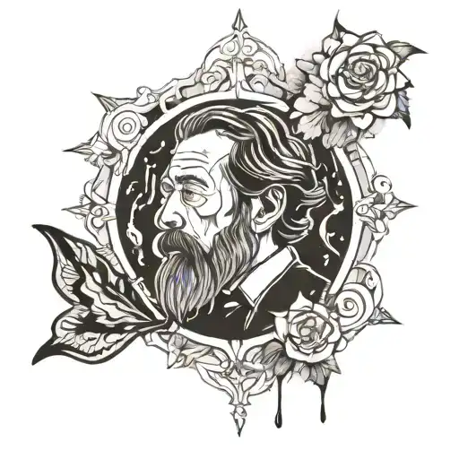 alan watts tattoo design idea