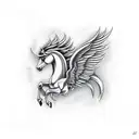 pegasus tattoo design idea