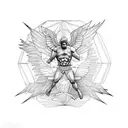 falling icarus  tattoo design idea
