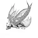 Firefly and Versailles tattoo design idea