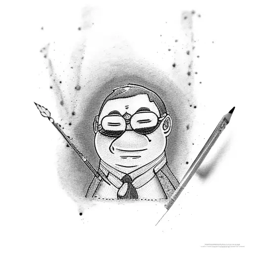 peter griffin gyatt tattoo design idea