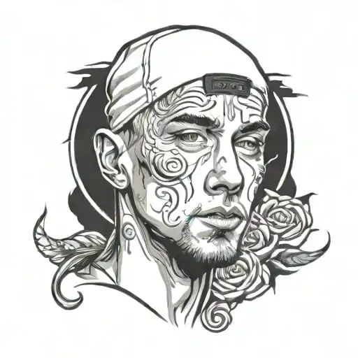 Eminem & Album cover tattoo design idea