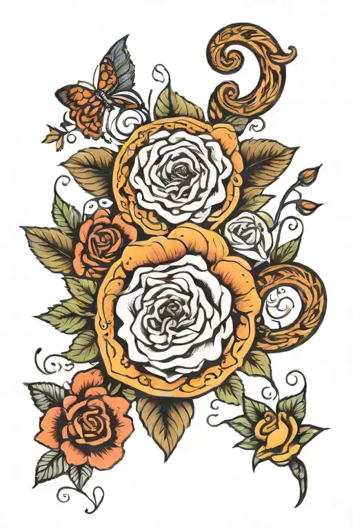 A tattoo about self harm scar cover tattoo design idea
