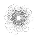 enso circle tattoo design idea