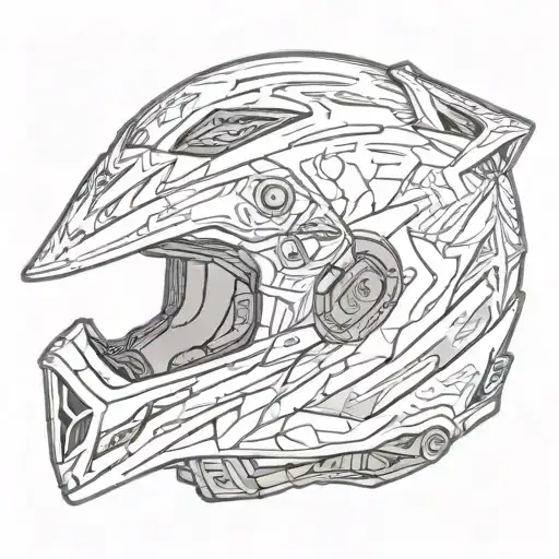 cross motorcyle helmets  tattoo design idea