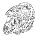 cross motorcyle helmets  tattoo design idea