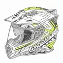 cross motorcyle helmets  tattoo design idea