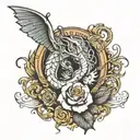 create me a tattoo with the name Norman tattoo design idea