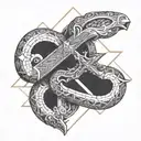 sword for middle of chest tattoo design idea