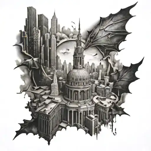 gotham City  tattoo design idea