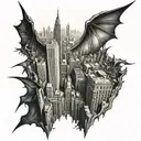 gotham City  tattoo design idea