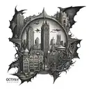 gotham City  tattoo design idea