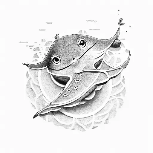 stingray kanagawa tattoo design idea