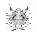 stingray kanagawa tattoo design idea