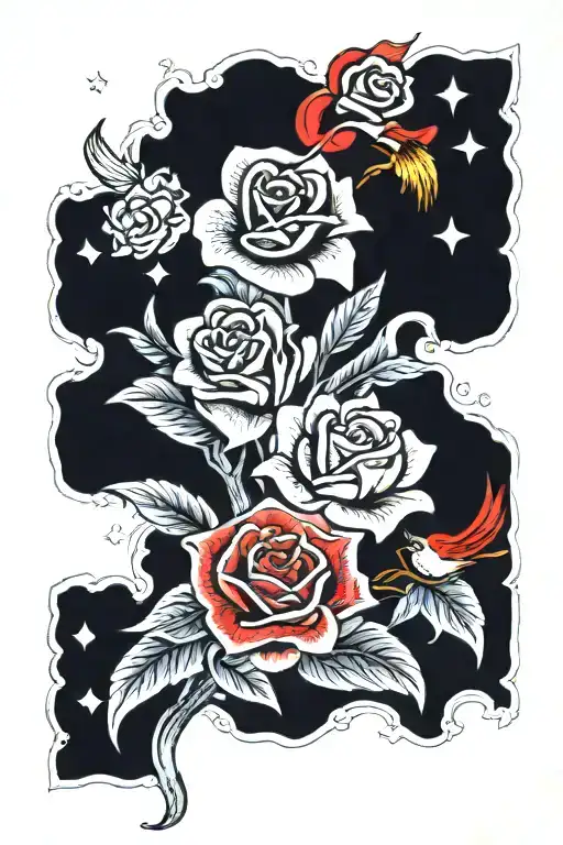 memorial for my dad and brother tattoo design idea