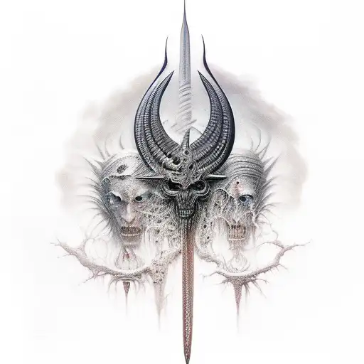 Maliketh, the black blade and Zdzislaw Beksinski art tattoo design idea