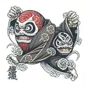 Daruma doll tattoo design idea