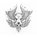 harley davidson motorcycle with wings tattoo design idea