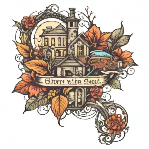 where the sidewalk ends and the road begins  tattoo design idea