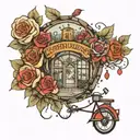 where the sidewalk ends and the road begins  tattoo design idea