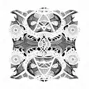 keltic lace tattoo design idea