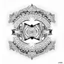 keltic lace tattoo design idea