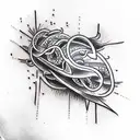 hate love tattoo design idea