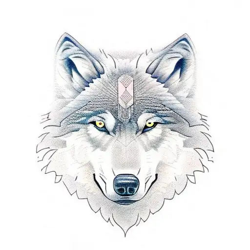 A map of Romania with a wolf howling at the moon tattoo design idea