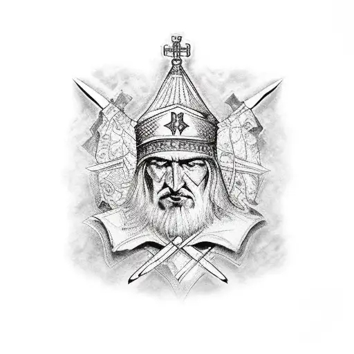 Vlad impaler dacic Romania map  tattoo design idea