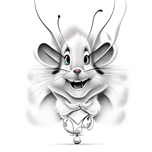 tom e jerry tattoo design idea