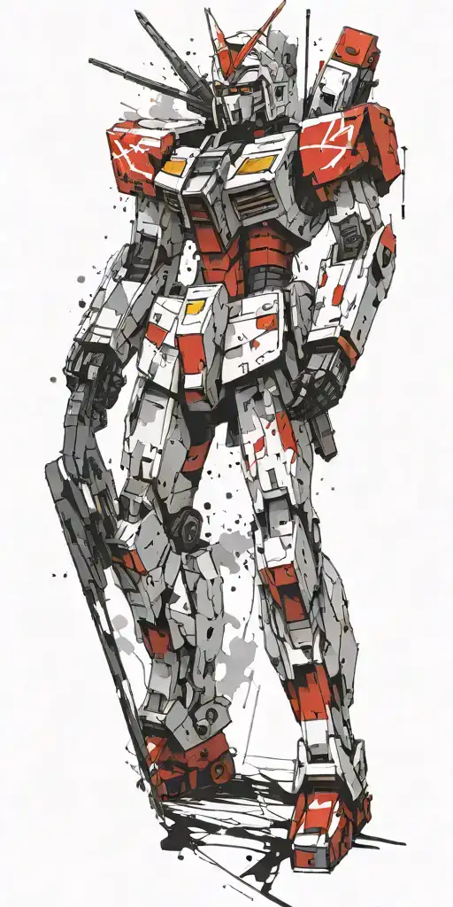gundam tattoo design idea