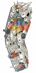 gundam tattoo design idea