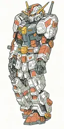 gundam tattoo design idea