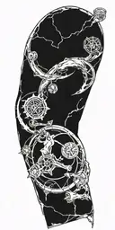 full metal alchemist alchemy circle tattoo design idea