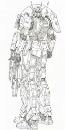gundam tattoo design idea