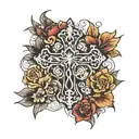 CROSS IN AGE  tattoo design idea