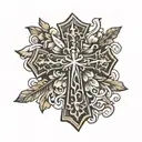 CROSS IN AGE  tattoo design idea