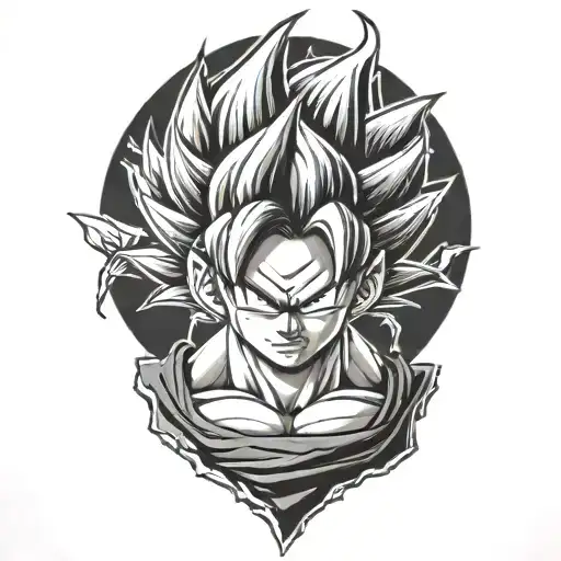 dragon ball z tattoo design idea
