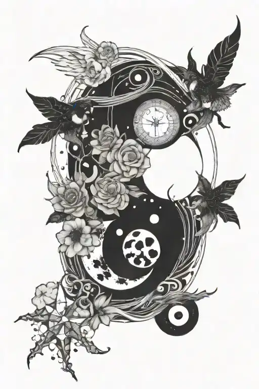 Meaningful universe tattoo design idea