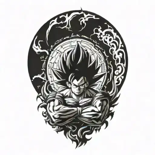 dragon ball z tattoo design idea
