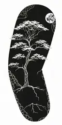 exercise symbolizing life tree tattoo design idea