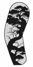 exercise symbolizing life tree tattoo design idea