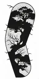 exercise symbolizing life tree tattoo design idea