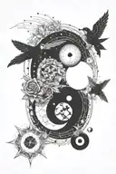 Meaningful universe tattoo design idea