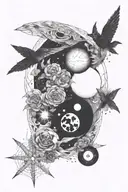 Meaningful universe tattoo design idea