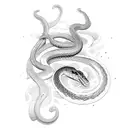 snake, mugiwara, fire tattoo design idea