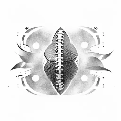 football tattoo design idea