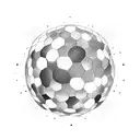 axe stuck in soccer ball tattoo design idea