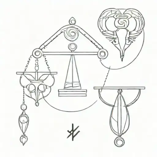 libra and aries tattoo tattoo design idea