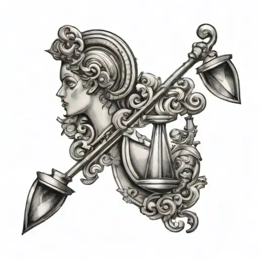 libra and aries tattoo tattoo design idea